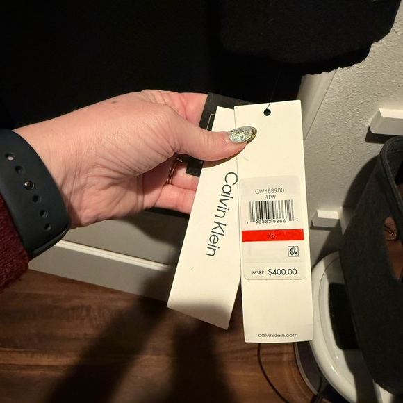 Calvin Klein Women's Elegant Black Pea Coat *NWT* - Picture 2 of 4